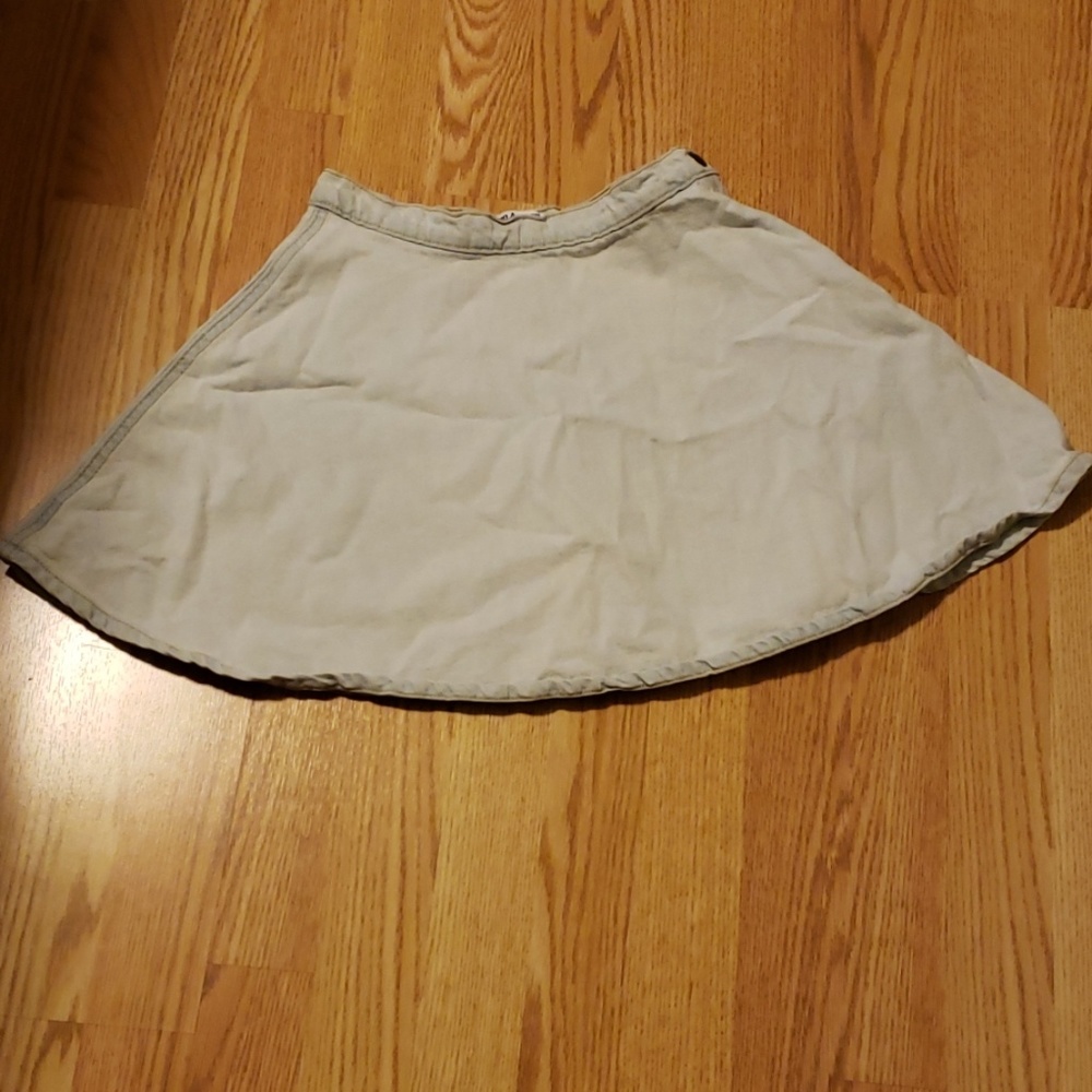 American apparel denim skater skirt